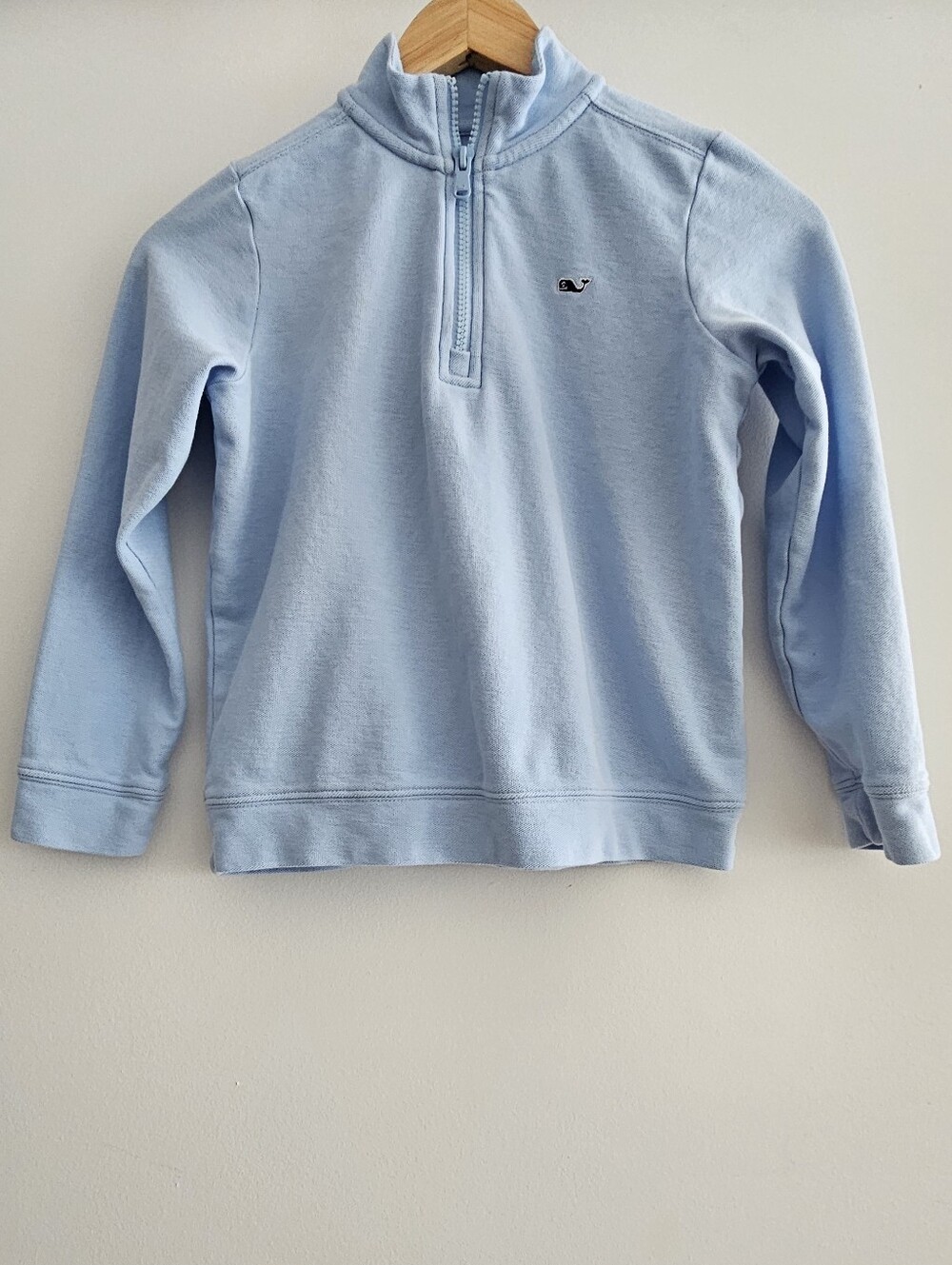 Vineyard Vines Light Blue Boys Quarter-Zip Pullover Polo Size 7
